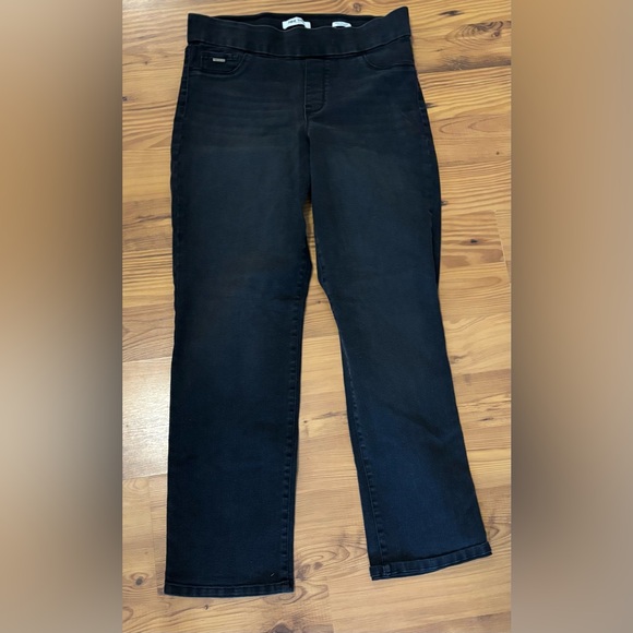 Nine West Heidi Pull On Women’s Size 12 Black Jeans Straight Leg - Picture 1 of 5